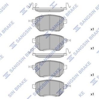 Комплект тормозных колодок Hi-Q (SANGSIN) SP2107