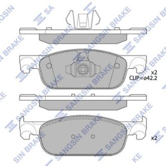 Тормозные колодки кт. Hi-Q (SANGSIN) SP4054