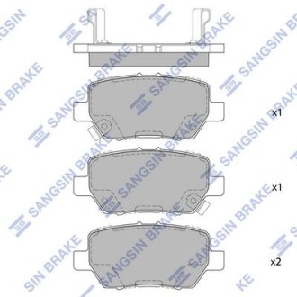 Колодки тормозные дисковые Hi-Q (SANGSIN) SP4063