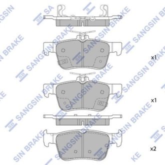 Комплект тормозных колодок. Hi-Q (SANGSIN) SP4127