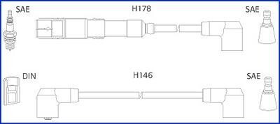 Комплект дротів запалювання HITACHI 134755