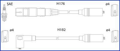 Комплект дротів запалювання HITACHI 134790