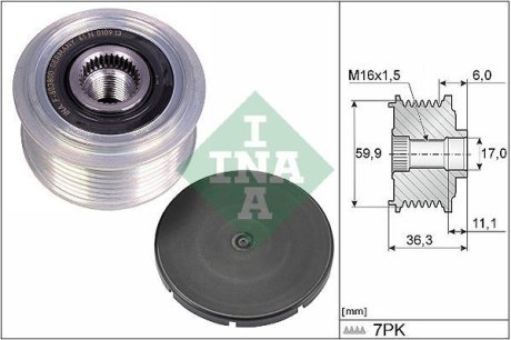 Шкив генератора INA 535 0309 10