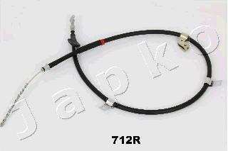 Трос стоянкового гальма Forester 97-/Impreza 00-(парн. арт: 131712L), П. JAPKO 131712R