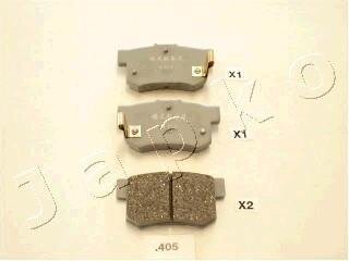 Колодки тормозные дисковые задние Honda Accord VII, VIII (03-), Civic VII, VIII, JAPKO 51405