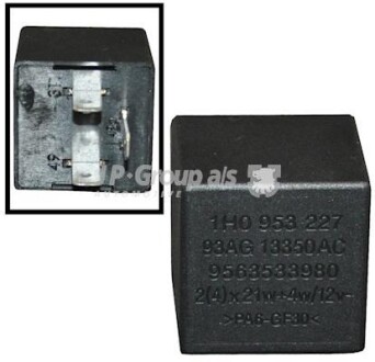 Реле поворотів (3 контакта/12V) VW/Fiat/Peugeot/Citroen/Ford/Opel JP GROUP 8199200400