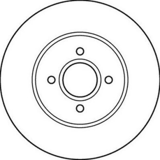 Диск тормозной передний вентилируемый Jurid 562206JC