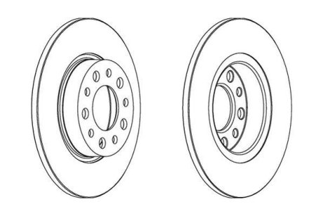 Диск тормозной Jurid 562501JC