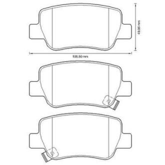 Гальмівні колодки зад. Toyota Avensis 08- (Bosch) Jurid 572627J