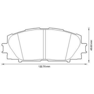 Гальмівні колодки пер. Prius 08- Jurid 572631J