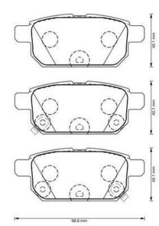 Гальмівні колодки зад. Baleno 16-/Swift 10-/Vitara 15- Jurid 573384J
