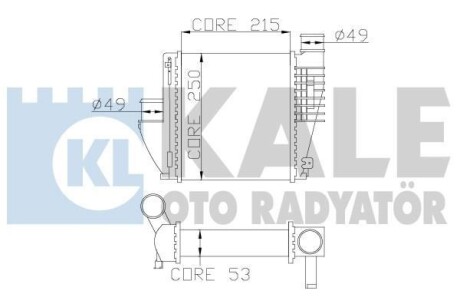 Інтеркулер Citroen C4 Grand Picasso II, C4 Picasso II OTO RADYATOR Kale 342815