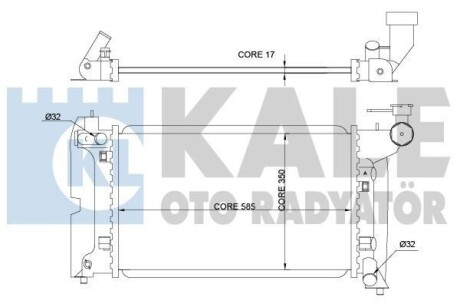 Радіатор охолодження Toyota Avensis Kale 366900