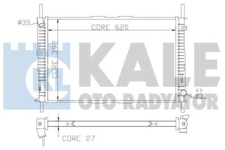 Радіатор охолодження Ford Mondeo III Kale 368700