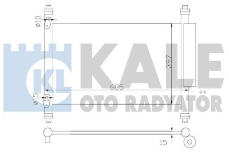 Радиатор кондиционера Suzuki Grand Vitara II OTO RADYATOR Kale 383000