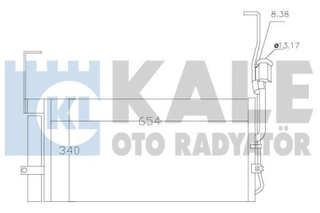 Радіатор кондиціонера Hyundai Santa F? I (Sm) Condenser OTO RADYATOR Kale 386600