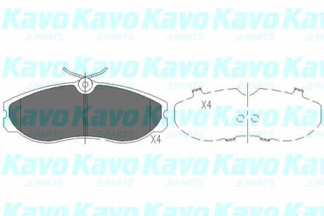 Комплект тормозных колодок KAVO KBP-6506