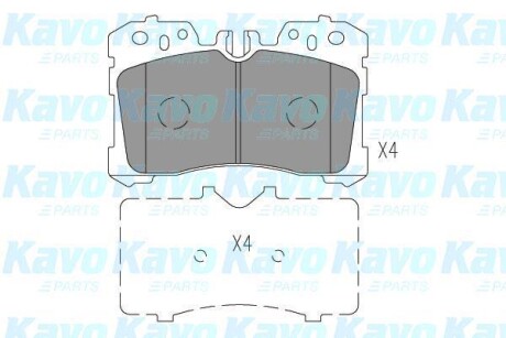 Комплект тормозных колодок KAVO KBP-9150