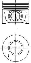 Поршень, комплект AUDI/SKODA/VW A4,A6,Octavia,Touran,Golf,Passat 2,0TDI 03- KOLBENSCHMIDT 40387610 (фото 1)