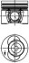 Поршень комплект VW LT 28-35,28-46 2,5 AVR BBR TDI 99-06 KOLBENSCHMIDT 40734600 (фото 1)