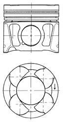 Поршень, комплект FIAT 83,40 08- KOLBENSCHMIDT 41070620