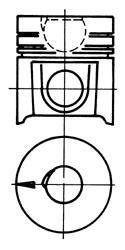 Поршень двигателя MAN 125,00 KOLBENSCHMIDT 92656600