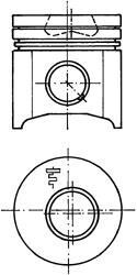 Поршень, комплект FIAT 2.8TD Euro 2 98- KOLBENSCHMIDT 94701630