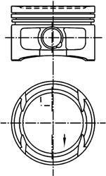 Поршень KOLBENSCHMIDT 99562620