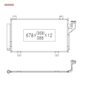 Радиатор кондиционера KOYORAD CD060880