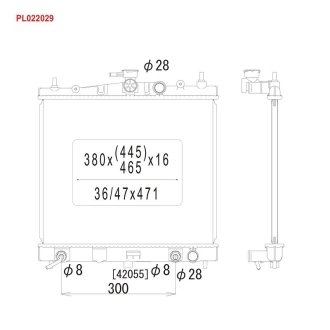 Радиатор системы охлаждения KOYORAD PL022029