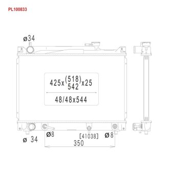 Радіатор двигуна KOYORAD PL100833