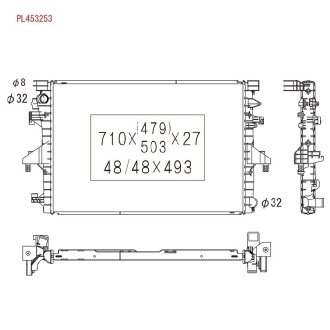 Радиатор системы охлаждения KOYORAD PL453253