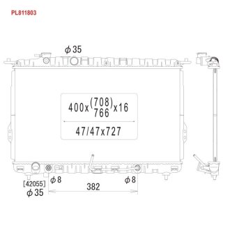 Радіатор двигуна KOYORAD PL811803