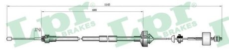 Трос сцепления LPR C0277C