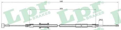 Трос ручного тормоза LPR C1008B