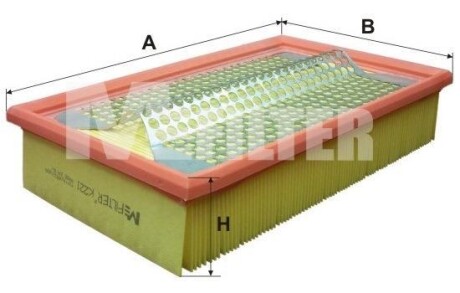 Фільтр повітряний E200/220 W124 M111 M-FILTER K 221