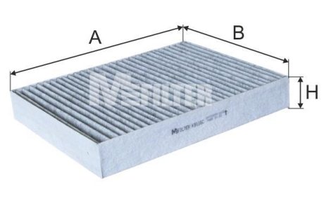 Фільтр салона вугільний M-FILTER K9116C