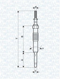 СВЕЧКА РАЗЖАРЕНИЯ MAGNETI MARELLI 062900034304