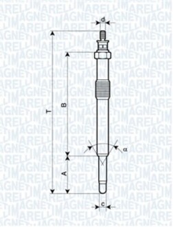 СВЕЧКА РАЗЖАРЕНИЯ MAGNETI MARELLI 062900049304