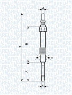 СВЕЧКА РАЗЖАРЕНИЯ MAGNETI MARELLI 062900053304