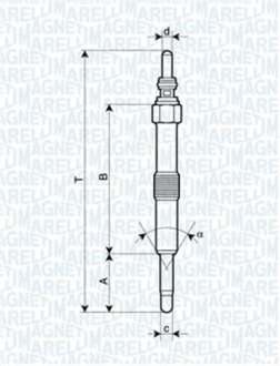 СВЕЧКА РАЗЖАРЕНИЯ MAGNETI MARELLI 062900067304