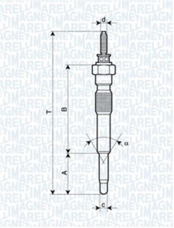 СВЕЧКА РАЗЖАРЕНИЯ MAGNETI MARELLI 062900068304