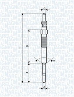 СВЕЧКА РАЗЖАРЕНИЯ MAGNETI MARELLI 062900080304