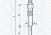 Свічка розжарювання MAGNETI MARELLI 062900085304 (фото 2)