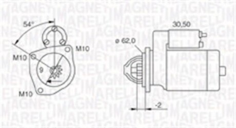 Стартер MAGNETI MARELLI 063720566010