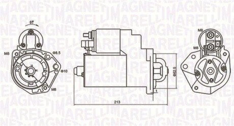 Стартер MAGNETI MARELLI 063720880010 (фото 1)