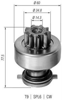 Бендикс стартера MAGNETI MARELLI 940113020114