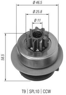 Бендикс стартера MAGNETI MARELLI 940113020186