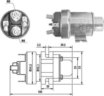 Втягуюче реле стартера MAGNETI MARELLI 940113050020