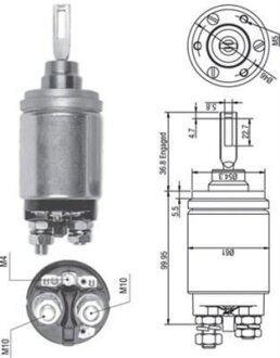 Втягуюче реле стартера MAGNETI MARELLI 940113050259